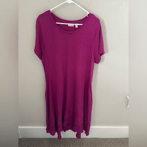 LOGO LORI GOLDSTEIN LAVISH Lavish Magenta dress XL